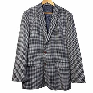 Robert Graham Gingham Sport Coat Blazer Wool Blend 42 Classic Fit
